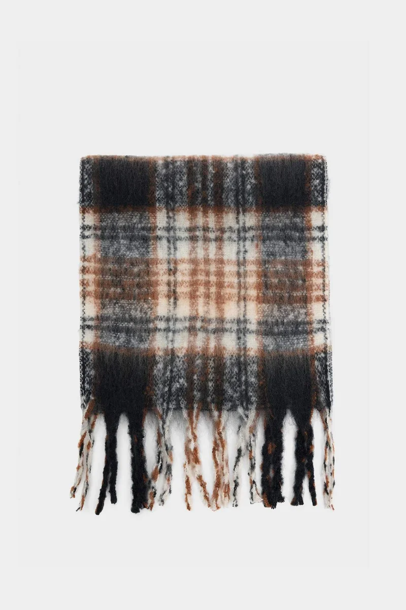ديفاكتو Boy Plaid Neck Scarf