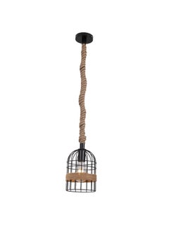 Best Power Rustic Rope Pendant Light 6610-1, E27 Base, Adjustable 90cm, Vintage Hanging Ceiling Lamp for Dining Room, Living Room, Bedroom – Bulb Not Included  - Image 2