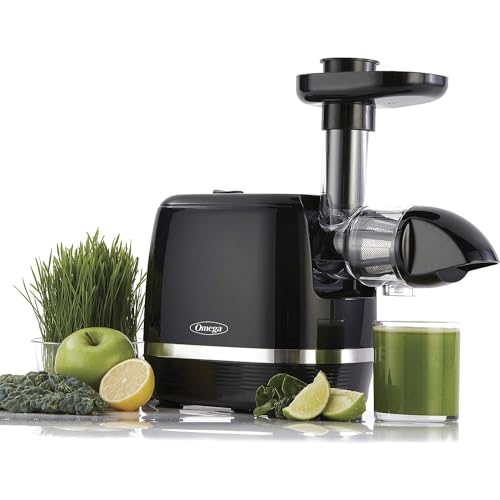 Omega Omega Juicer H3000R Slow Masticating Extractor 150Watt Black 
