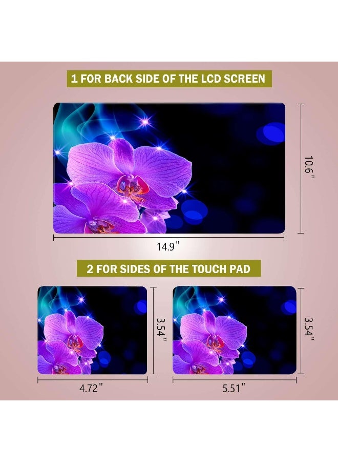 Home Trove RICHEN Laptop Notebook Skin Sticker Cover Decal Fits 12 13 13.3 14 15 15.4 15.6 inch Laptop Protector Notebook PC | Easy to Apply, Remove and Change Styles (Phalaenopsis) - Image 2