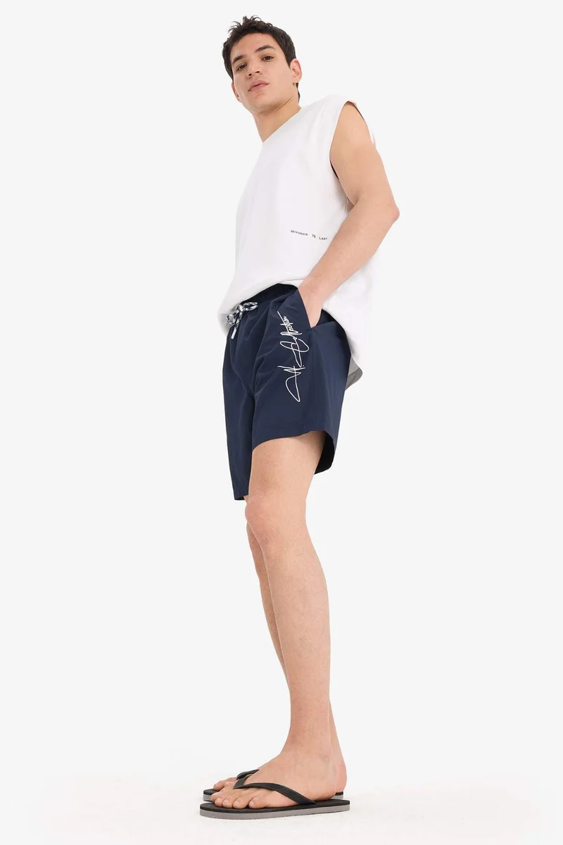 ديفاكتو Regular Fit Short Swim Shorts