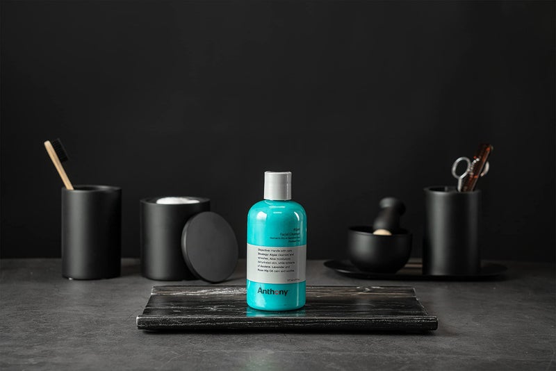 Anthony Sensitive Skin Duo, All-Purpose Facial Moisturizer - Menâ€™s Hydrating Lotion for Dry Skin and Algae Facial Cleanser - Image 2