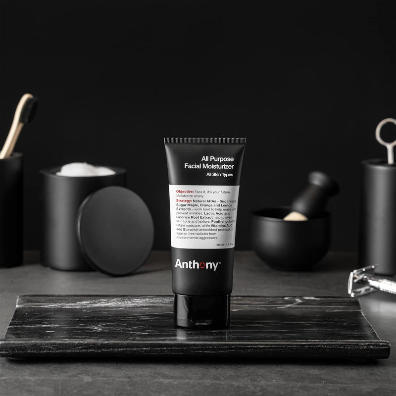 Anthony Sensitive Skin Duo, All-Purpose Facial Moisturizer - Menâ€™s Hydrating Lotion for Dry Skin and Algae Facial Cleanser - Image 3