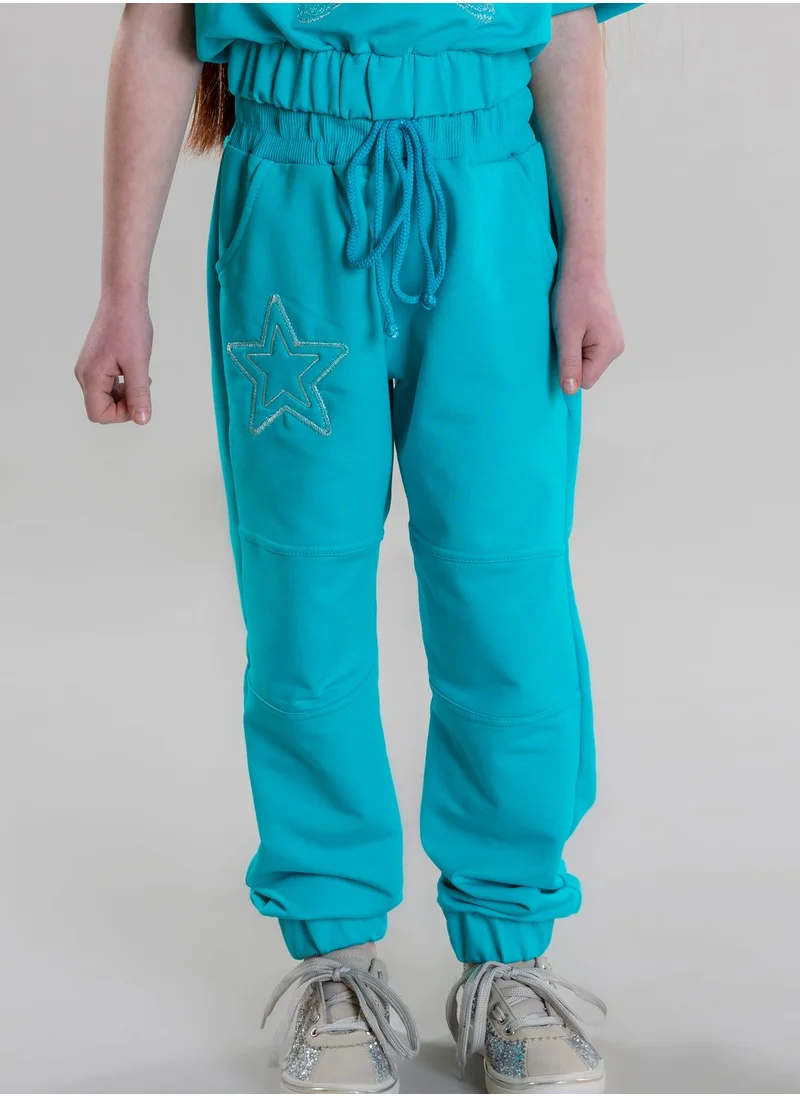 Pear Concept Kids Star Embroidered Sweatpants