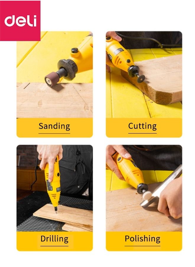 Deli 357 Piece Electric Grinder Accessories Sets with Box, Multi-functional Sanding, Cutting, Drilling, Polishing  - Image 5