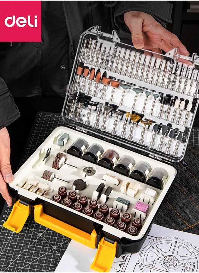 Deli 357 Piece Electric Grinder Accessories Sets with Box, Multi-functional Sanding, Cutting, Drilling, Polishing  - Image 3