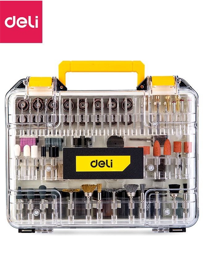 Deli 357 Piece Electric Grinder Accessories Sets with Box, Multi-functional Sanding, Cutting, Drilling, Polishing  - Image 2