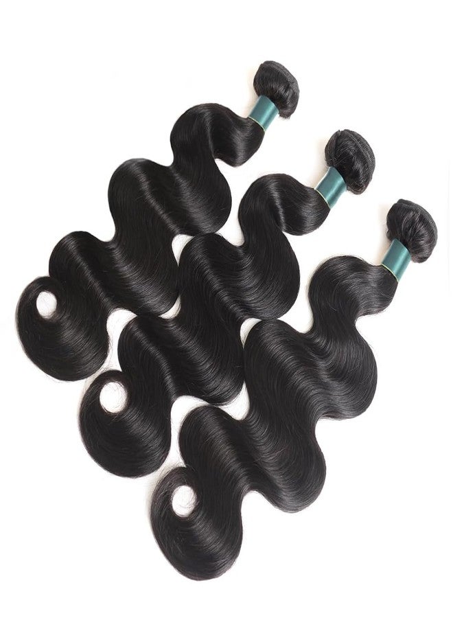 Superfect Human Hair Bundles 22 24 26 Inch Body Wave Bundles Human Hair 12A 100% Unprocessed Brazilian Virgin Hair Weave 3 Bundles Natural Black Color (22 24 26, Body Wave 3 Bundles) - Image 2