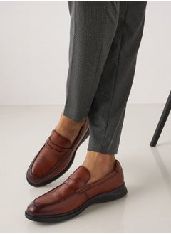 Mens Solid Slip On Penny Loafers