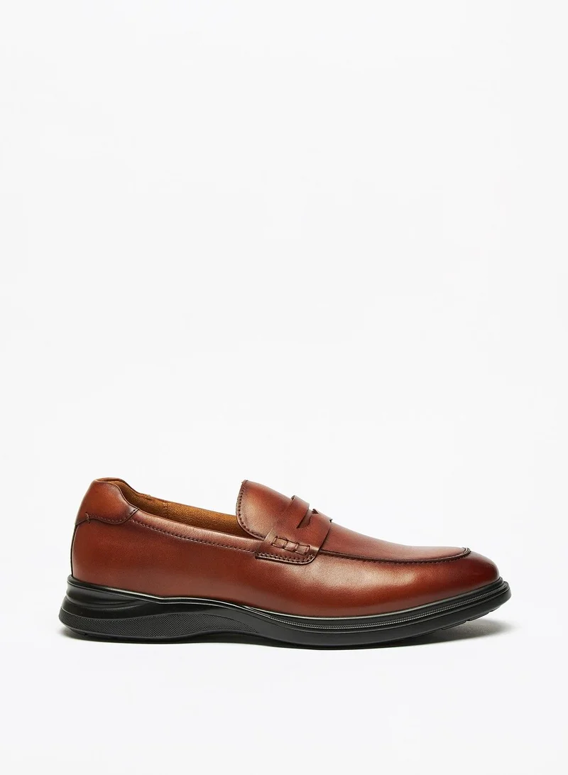 Le Confort Mens Solid Slip On Penny Loafers