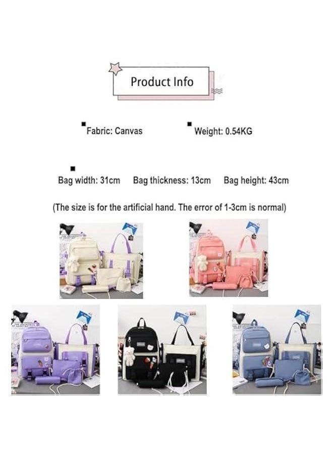 Backpack Fashion Large Capacity 5-Piece Backpack Set with Small Cell Phone Purse,handbag,Receive Bag,Pencil Box - pzsku/Z04284C2728EDC34A7E1AZ/45/_/1737791349/7c1f709e-4fe9-4ac5-9671-6a10cb5f31b0