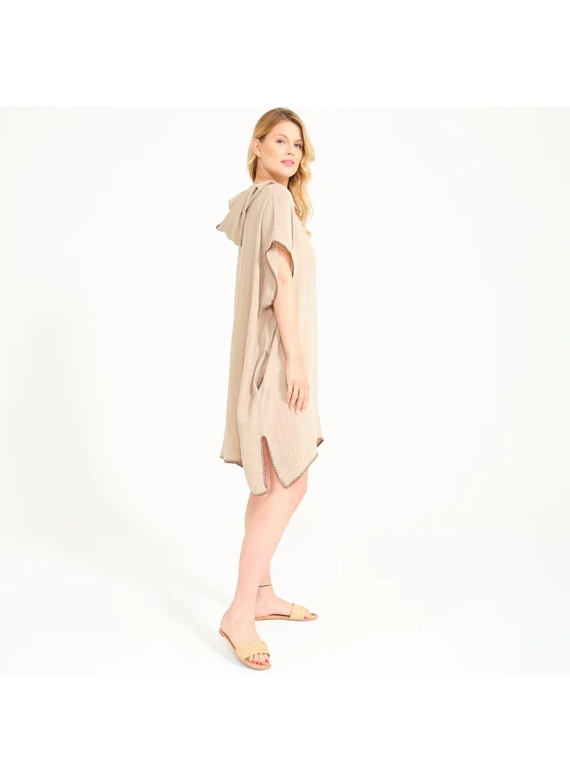 Miespiga Unisex Muslin Hooded Surf Adult Poncho