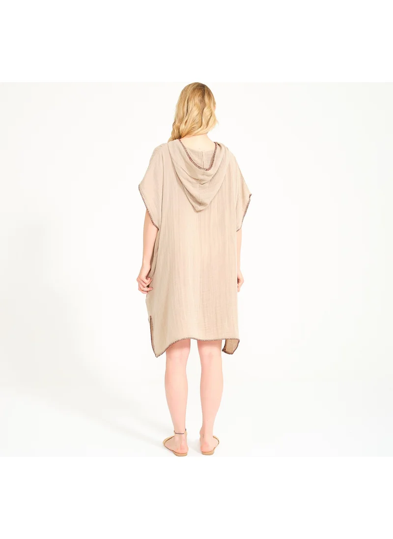 Miespiga Unisex Muslin Hooded Surf Adult Poncho