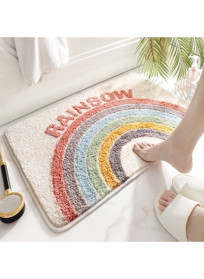 نيبمينينت بساط ماص منزلق للحمام بتصميم ألوان قوس قزح متعدد الألوان - Image 2