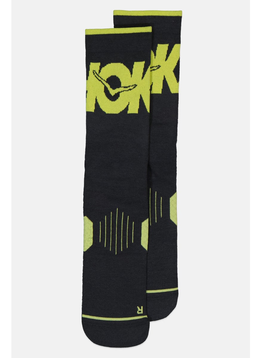 Hoka Men 1 Pair Brand Logo Socks, Black  - Image 1