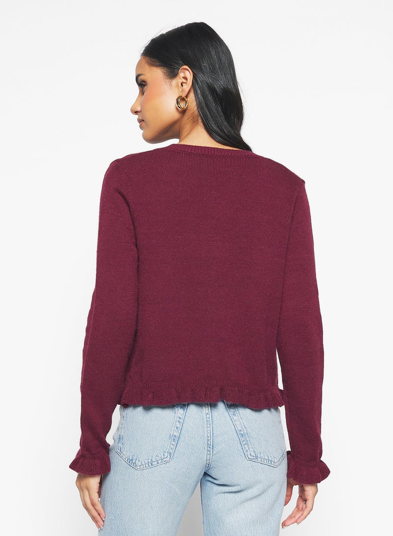 جينجر كارديجان بأزرار بقصة ضيقة وتفاصيل كشكش - Image 2