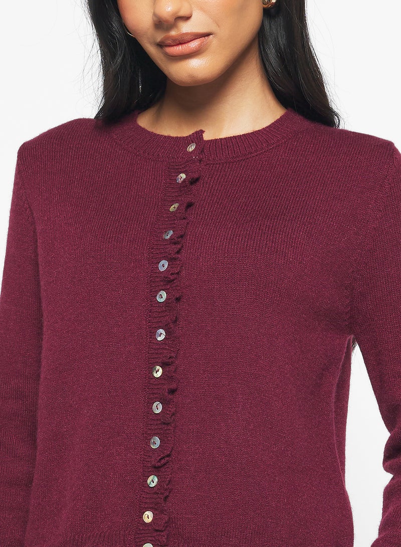 جينجر كارديجان بأزرار بقصة ضيقة وتفاصيل كشكش - Image 3