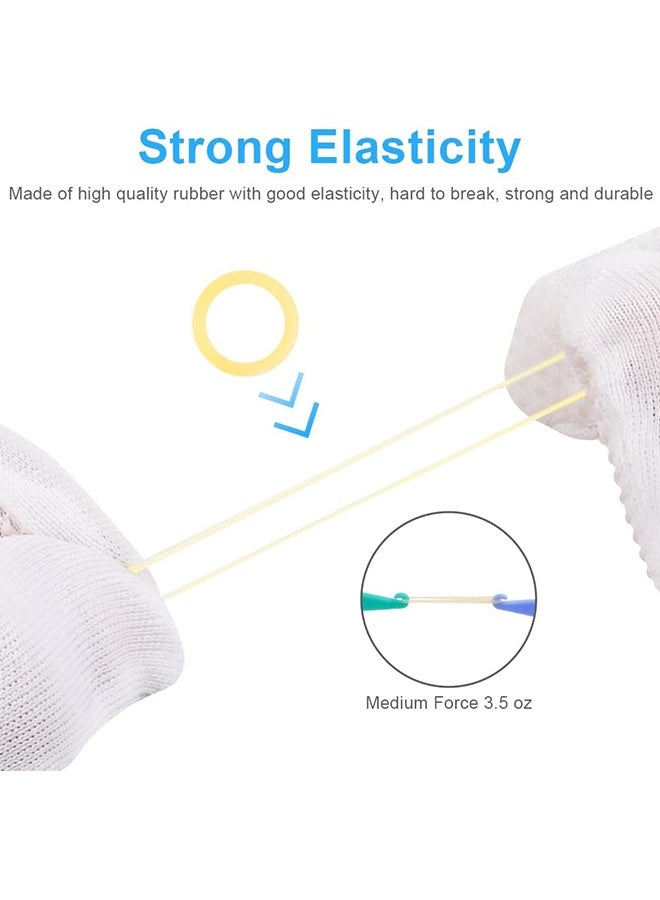 Unique 500 Pcs Orthodontic Elastic Rubber Bands - 3.5 Oz 3/8" Size Heavy Dental Rubber Traction Bands - 5 Rubber Band Positioners for Teeth Gap, Braces, Dog Grooming Top Knots, Bows, Braids, Tooth Gaps, and Dreadlocks（Monkey） - Image 3