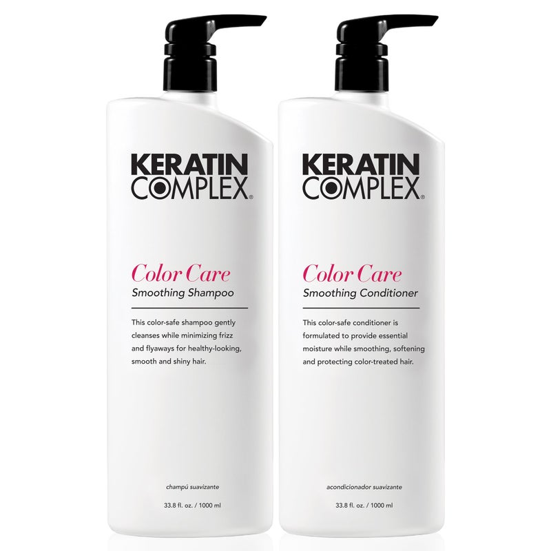 Keratin Complex - Color Care Smoothing Shampoo & Conditioner Duo - 33.8 fl oz Each