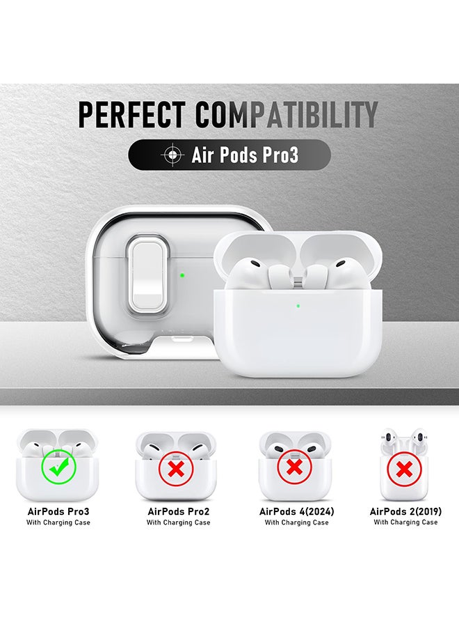 O Ozone Case for AirPods Pro 3 Case with Phone Stand &Cleaner Kit Protective Cover| TPU + PC Hybrid Shockproof Cover | Anti-Scratch |Wireless Charging - White - Image 2