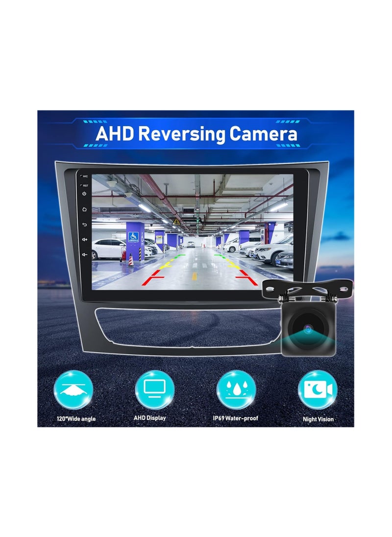 SHEZA STAR - Android Car Stereo for Mercedes Benz E-Class W211 CLS CLASS 2002-2008 6GB RAM 128GB ROM Mirror-Link Wi-Fi BT, Radio GPS, 9 Inch Support SIM Card,Apple Carplay,IPS Touch Screen with AHD Camera - Image 1