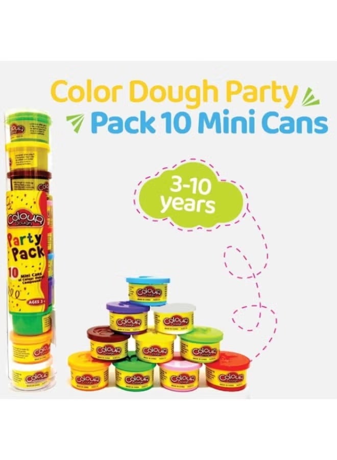 A set of 10 pieces in assorted colors for children aged 3 and up. It fosters creativity and develops fine motor skills through modeling with the molds. Safe, easy to clean, and perfect for children to explore independently. - Image 1