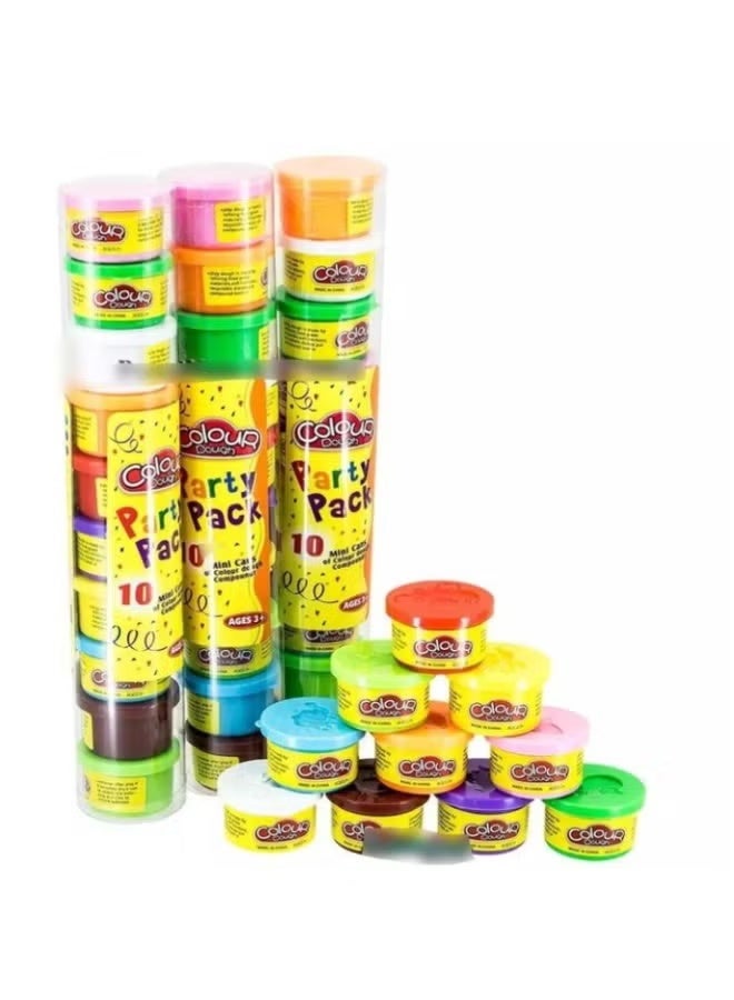 A set of 10 pieces in assorted colors for children aged 3 and up. It fosters creativity and develops fine motor skills through modeling with the molds. Safe, easy to clean, and perfect for children to explore independently. - Image 3
