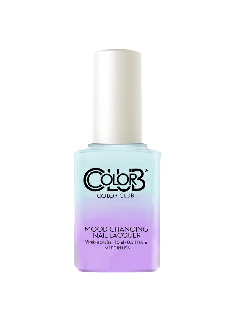 Color Club - Color Club Blue Skies Ahead Color Club Nail Lacquer .5 Fl Ounce - 15 Ml, Color Changing Mood Nail Lacquer, 0.5 fluid_ounces - Image 1