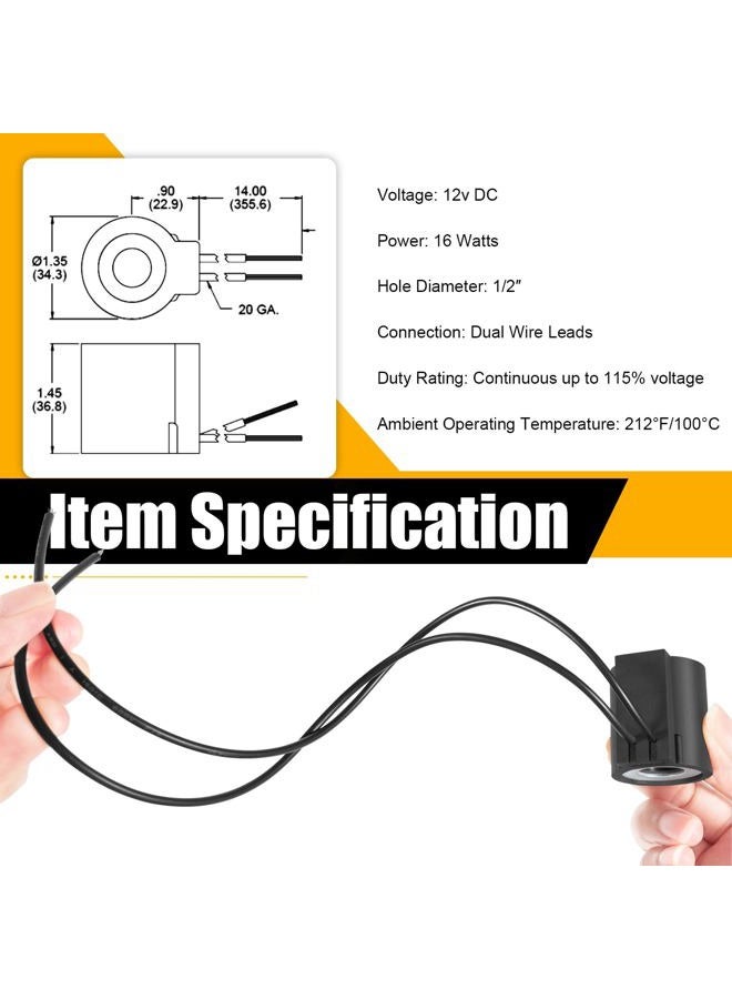 Deargooday for 10238-66 12VDC Solenoid Coil 16W Hydraulic Power Unit Lift Dump - Image 5