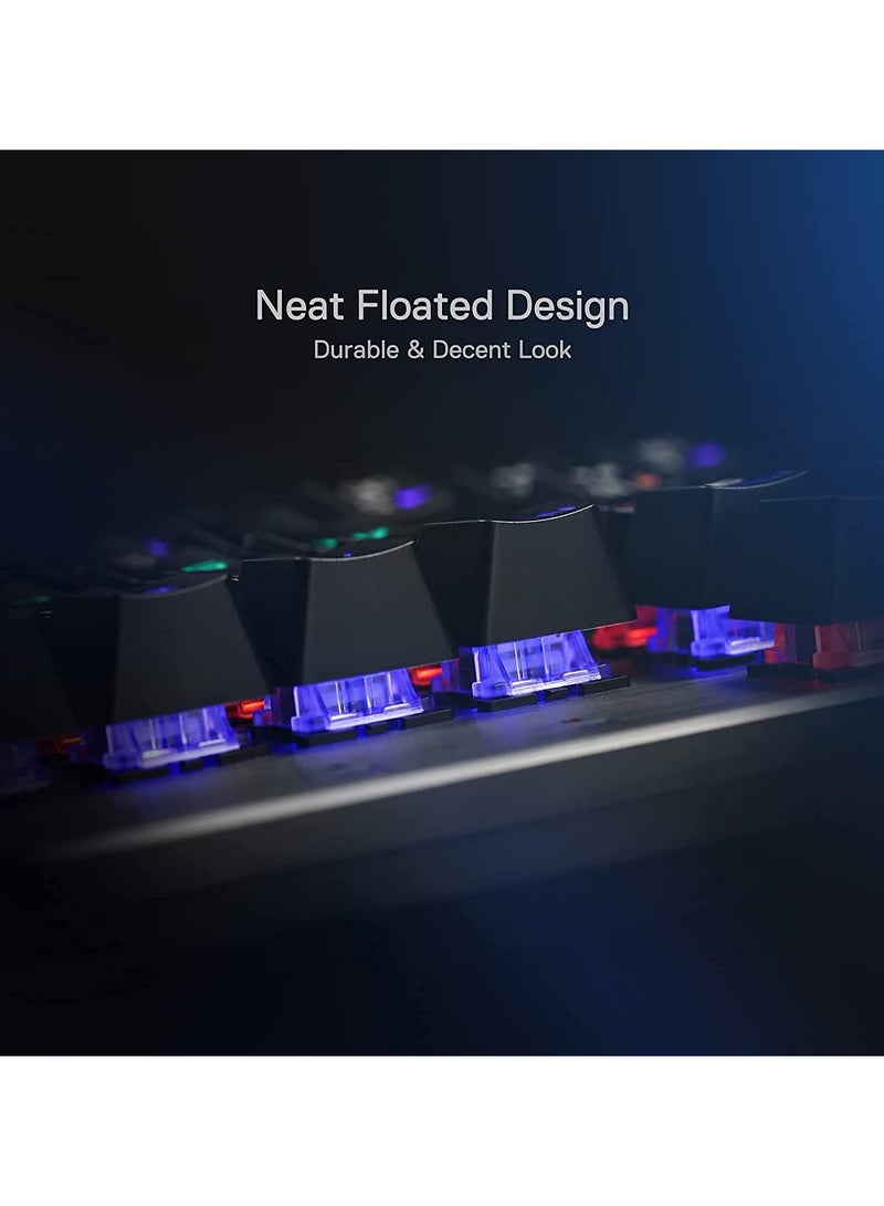 Redragon K608 Valheim Gaming Mechanical Keyboard - Brown Switch, English & Arabic Keys, Black - Image 3