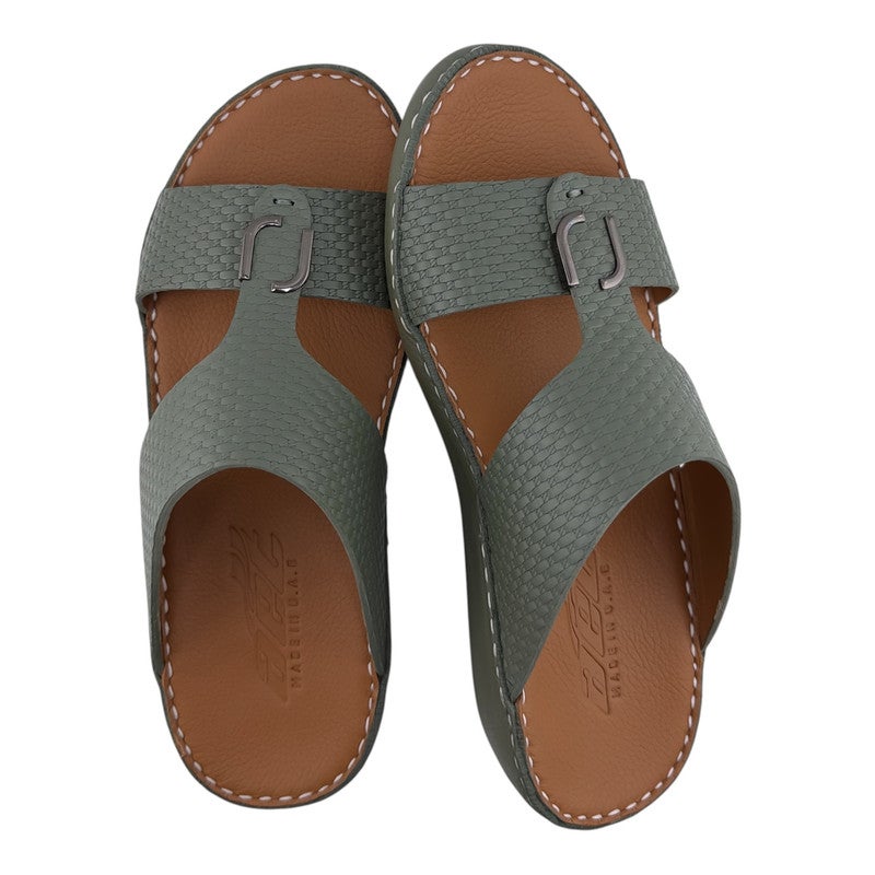 AET A E T Handmade Arabic Sandals For Men | Outdoor Mens Slippers | Genuine PU Leather With Buckle - Image 2