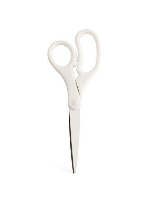 Multi Purpose Precision Scissors 8 Inch White Ergonomic Handle & Stainless Steel Blades Sold Individually