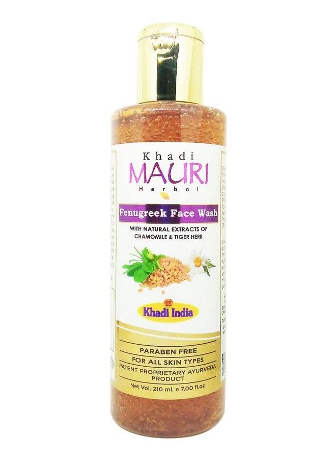 Khadi Mauri Herbal - Khadi Mauri Fenugreek Face Wash Pack Of 1 Face Wash (210 Ml) - Image 1