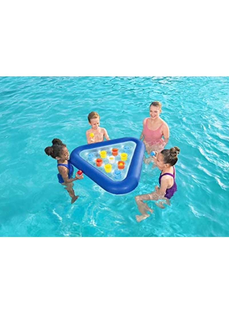 KASTWAVE Inflatable Pool Ball Game, Inflatable Water Play, Family Swimming Pool Game, Water Pong Ball Game, Kids and Adults, Blue, 105 x 97 cm - Image 2