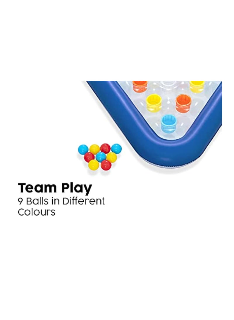 KASTWAVE Inflatable Pool Ball Game, Inflatable Water Play, Family Swimming Pool Game, Water Pong Ball Game, Kids and Adults, Blue, 105 x 97 cm - Image 4