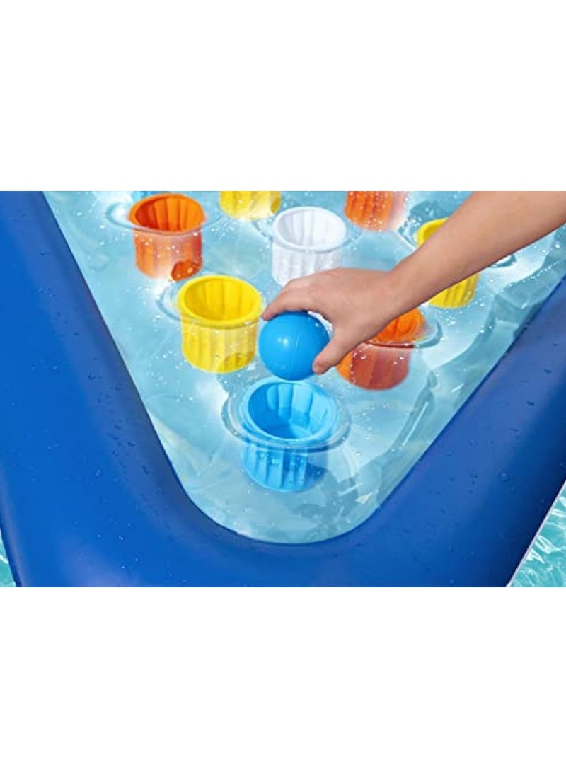 KASTWAVE Inflatable Pool Ball Game, Inflatable Water Play, Family Swimming Pool Game, Water Pong Ball Game, Kids and Adults, Blue, 105 x 97 cm - Image 3