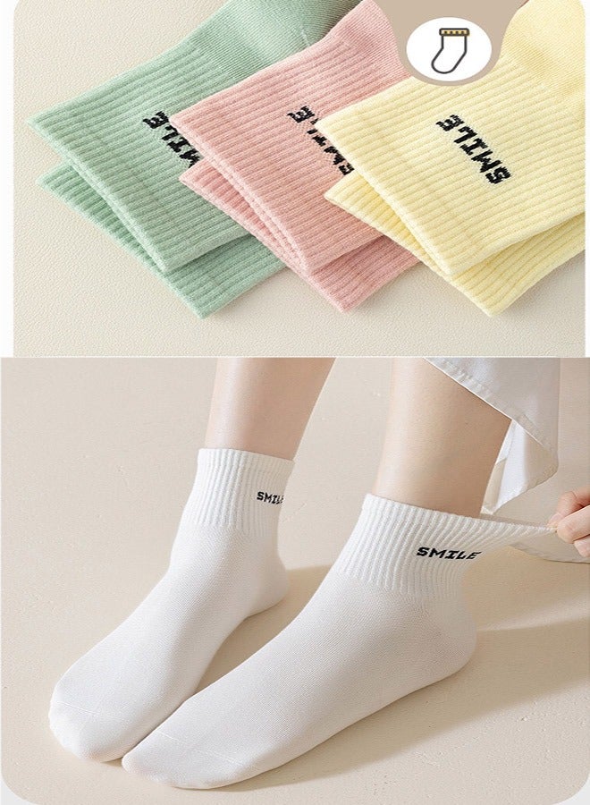 4 Pair Cotton Casual Ankle Socks Multicolour - Image 3