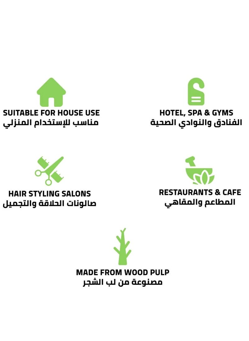 جلوبال ستار - مناديل الاستخدام الواحد الصحية من جلوبالستار مقاس 50*100 سم - 50 قطعة عالية الامتصاص وناعمة ومعقمة لأقصى درجات النظافة - Image 1