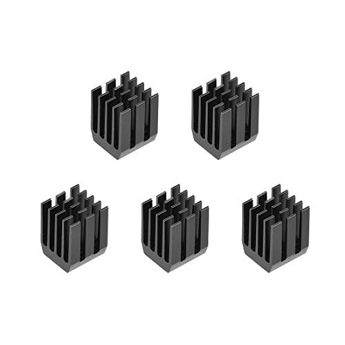 uxcell Electronic Radiators Heatsink for Stepper Motor,3D Printer 9x9x12mm Black 5pcs - Image 2