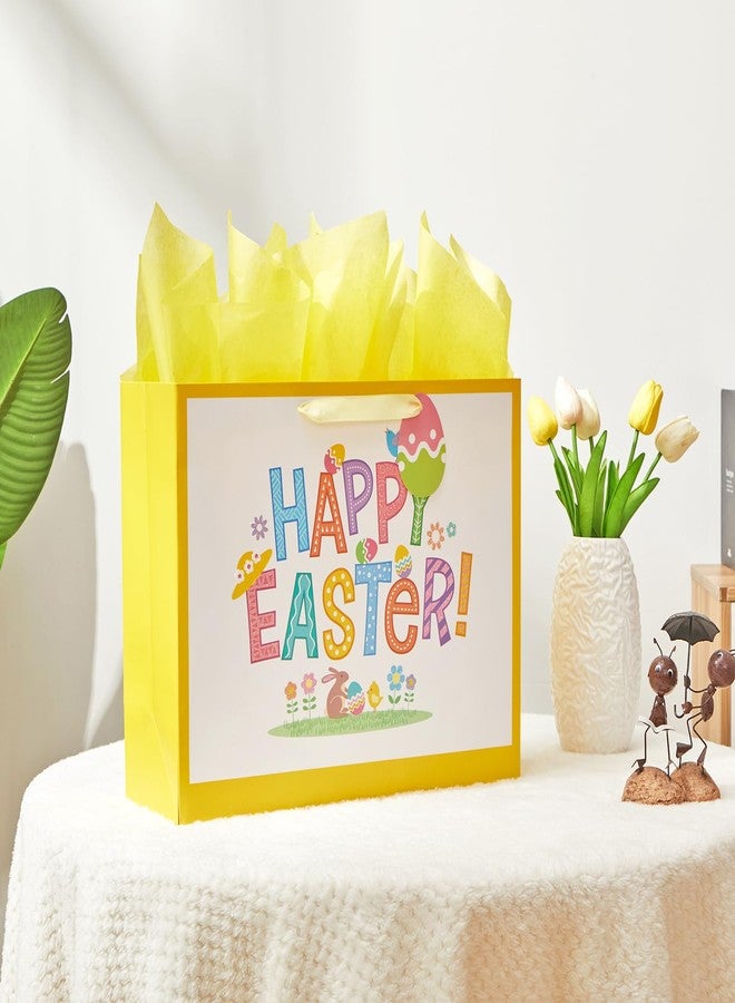 Bobobag 16" Large Easter Gift Bag with Tissue Paper and Handles for kids, Easter Egg Hunts - Image 5