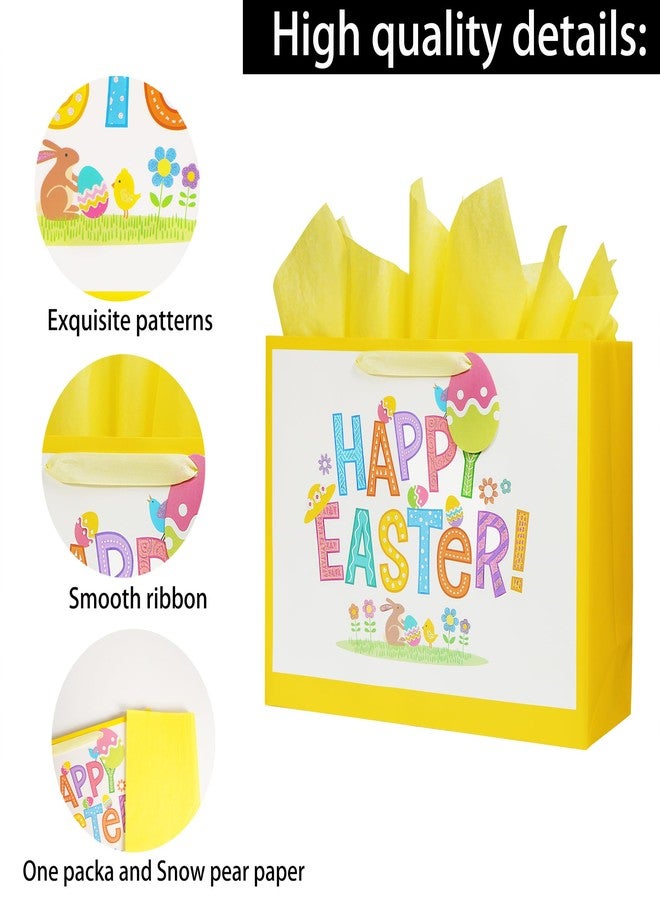 Bobobag 16" Large Easter Gift Bag with Tissue Paper and Handles for kids, Easter Egg Hunts - Image 3