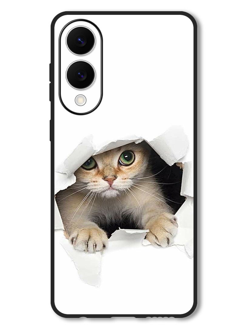 Theodor Case Compatible with Samsung Galaxy S25 Edge 6.7 Inch Protection Shockproof Bumper Cover Baby Cat - Image 1