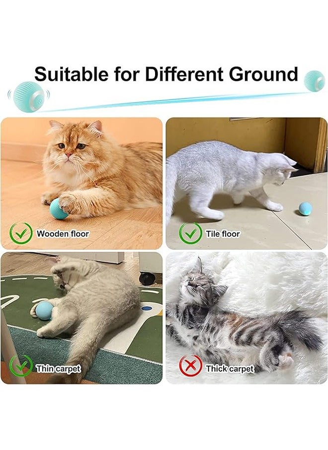 Interactive Cat Ball Toy, Intelligent Indoor Automatic Moving Ball Puzzle Dispel Boredom USB Charging Pet Toy