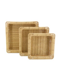 A Set of square Artificial Wicker Serving Trays, 3 Pieces - pzsku/Z042938C96980FBE5C209Z/45/_/1708438710/6e001d0f-b585-4327-a700-96e337aa086a