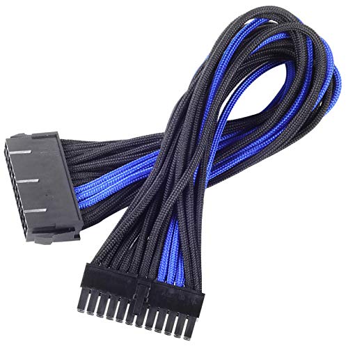 Silverstone Sleeved Extension Power Supply Cable with 1 x Motherboard 24 Pin Connector (PP07-MBBA) - Image 2