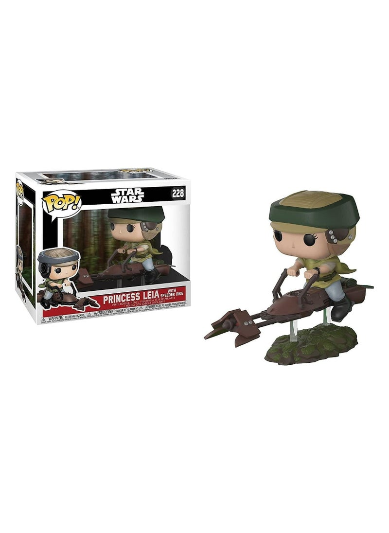 Funko Funko Pop Deluxe: Leia On Speeder Bike Collectible Vinyl Figure  - Image 1