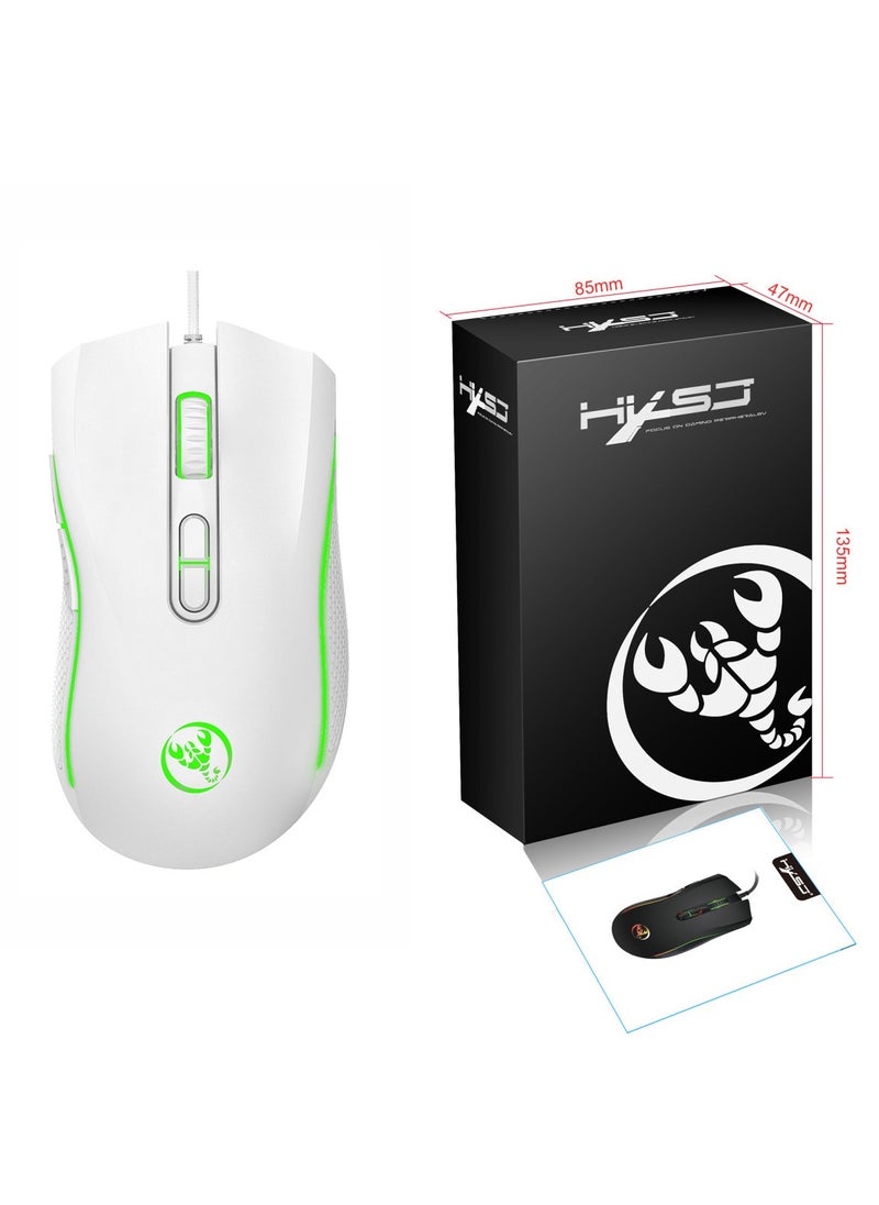 Wired Mouse A869 Wired Gaming Mouse 3200DPI 7 Buttons 7 Color LED Optical Computer Mouse Player Mice Gaming Mouse for Pro Gamer