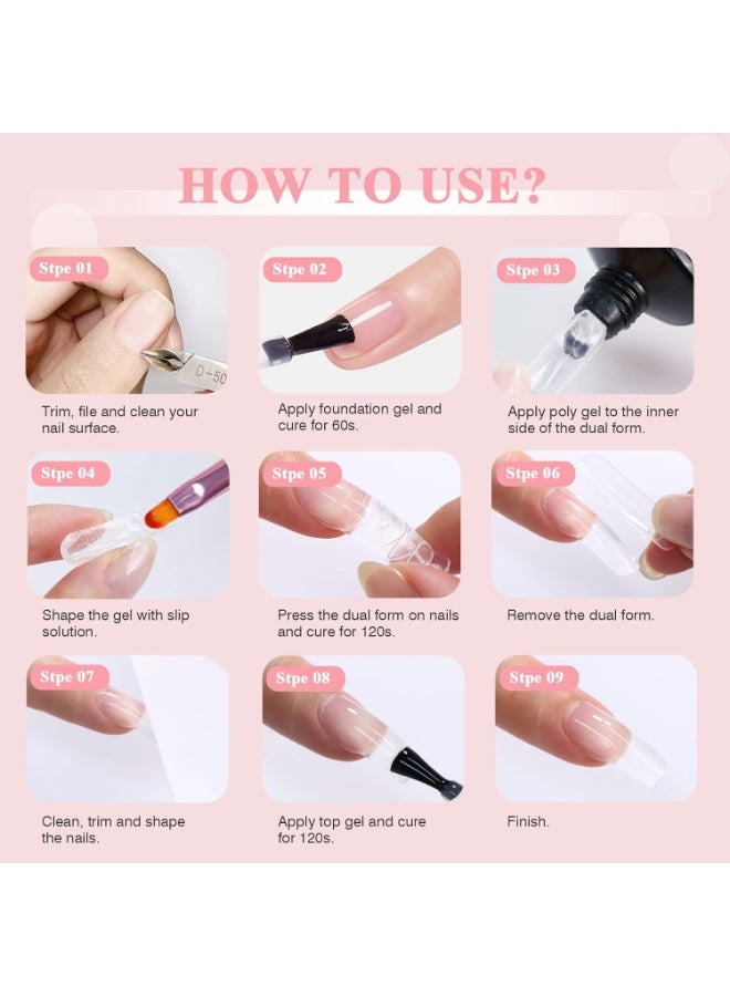 Saviland Large Clear Poly Gel 100g – Professional Nail Extension Gel | Long-Lasting, Vegan, Non-Toxic Builder Gel for Natural-Looking Salon-Quality Nails - Image 4