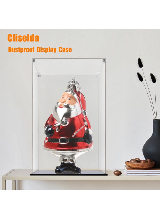 Cliselda صندوق عرض أكريليك كبير Cliselda بحجم 15.7 بوصة للمقتنيات، صندوق عرض أكريليك شفاف قوي، صندوق عرض للجوائز، صندوق زجاجي، علبة عرض محمية من الغبار للنماذج والتماثيل والدمى. - Image 2