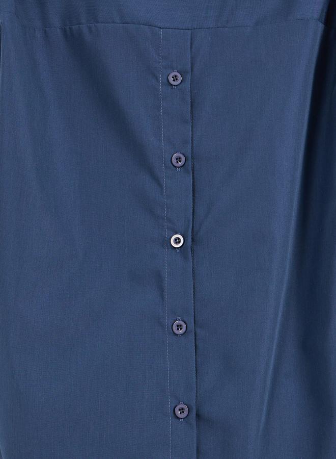 Styli Oversized Spread Collar Longline Shirt - Image 4